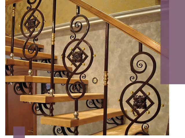 Изготовление кованых лестниц под ключ в Тольятти