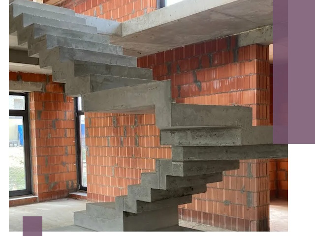 Изготовление бетонных лестниц под ключ в Тольятти