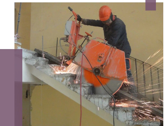 Демонтаж бетонных лестниц в Тольятти от 4654 руб. за м2 | ПРОЛЁТ-Тля