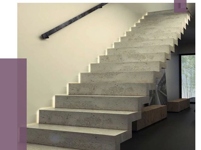 Облицовка бетонных лестниц в Тольятти от 4654 руб/м2 