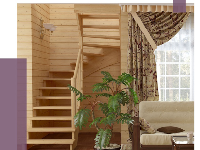 Лестницы для дачи в Тольятти от 76789 руб.  | ПРОЛЁТ-Тля