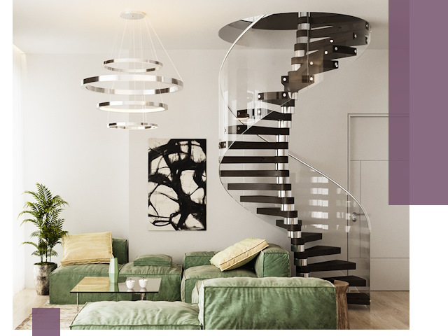 Лестницы для двухуровневой квартиры в Тольятти — изготовление и монтаж