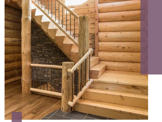 Лестницы в баню под заказ и профессиональный монтаж в Тольятти