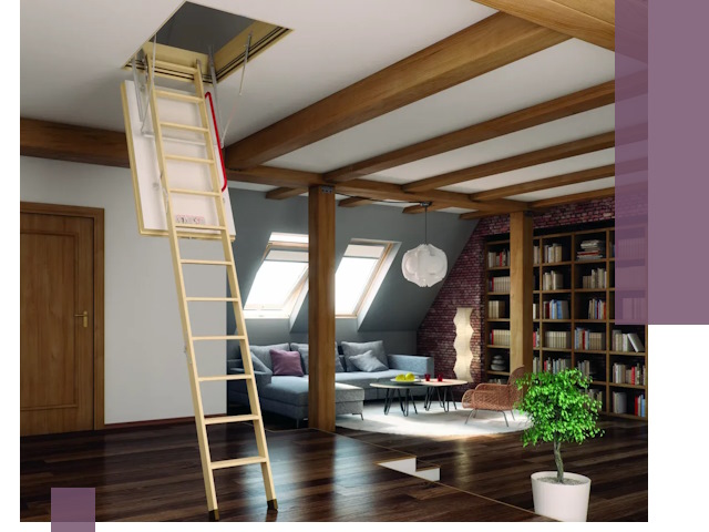 Чердачные лестницы под ключ в Тольятти: изготовление и монтаж