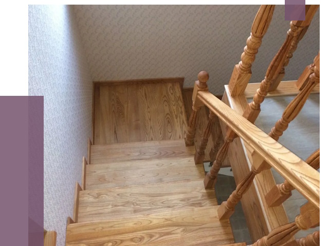 Сосновые лестницы в Тольятти под ключ от 8170 руб.  | ПРОЛЁТ-Тля