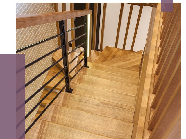 Лестницы из ясеня в Тольятти под ключ от 10135 руб. 