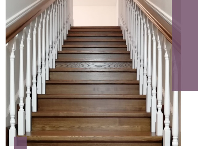 Лестницы из ясеня на заказ в Тольятти — изготовление и монтаж