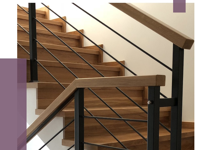 Обшивка металлической лестницы деревом в Тольятти от 4395 руб. 