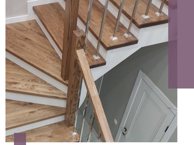 Обшивка металлических лестниц под ключ в Тольятти