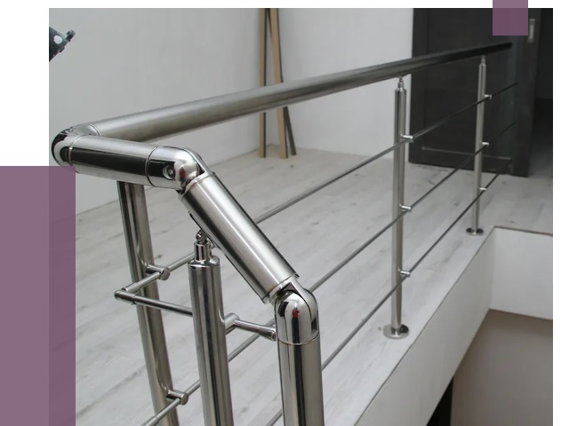Перила из нержавеющей стали в Тольятти от 9101 руб. под ключ | ПРОЛЁТ-Тля