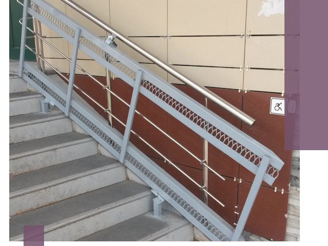 Изготовление откидных пандусов под ключ в Тольятти