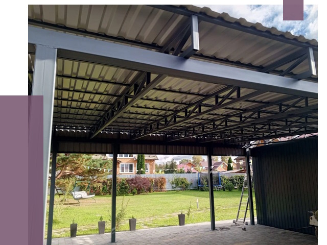 Монтаж навесов в Тольятти от 7446 руб. — установка навеса | ПРОЛЁТ-Тля