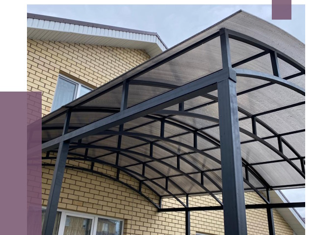 Монтаж козырьков в Тольятти от 11635 руб. | ПРОЛЁТ-Тля