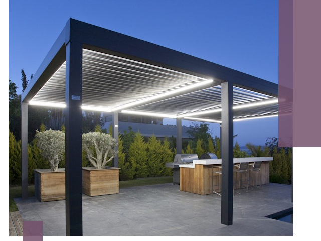 Навесы отдельно стоящие под ключ в Тольятти из металла и поликарбоната