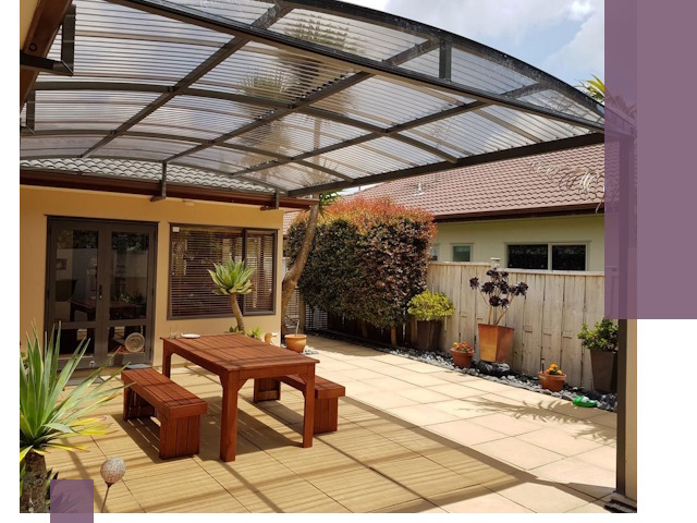 Навесы во двор под ключ в Тольятти — изготовление и монтаж