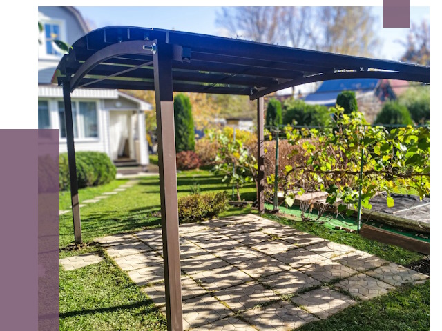 Навесы для дачи в Тольятти от 12876 руб. под ключ — ПРОЛЁТ-Тля