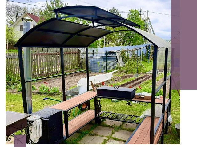 Навесы для барбекю в Тольятти: изготовление, монтаж и демонтаж