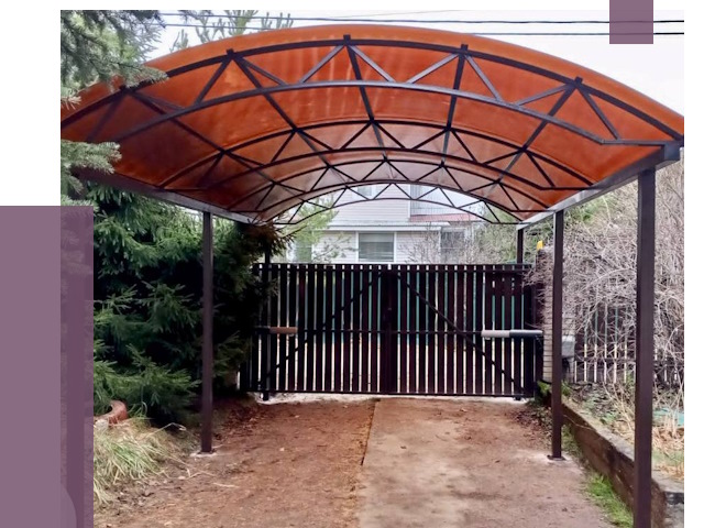 Арочные навесы в Тольятти от 12876 руб. — изготовление и монтаж | ПРОЛЁТ-Тля