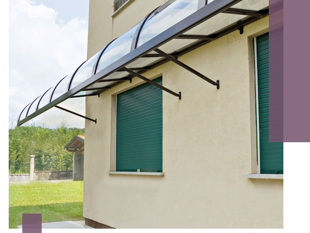 Козырьки над окнами в Тольятти — изготовление и монтаж по выгоде