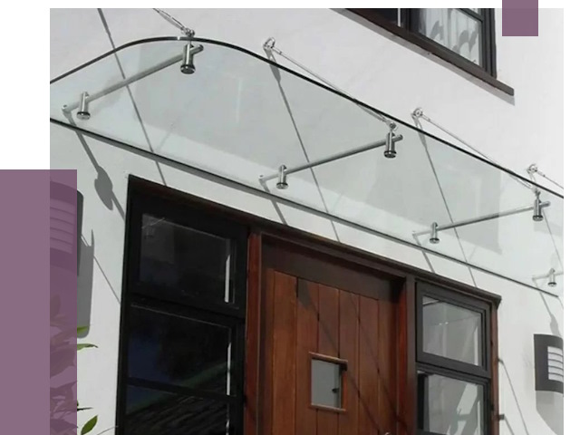 Стеклянные козырьки в Тольятти от 19133 руб. | ПРОЛЁТ-Тля