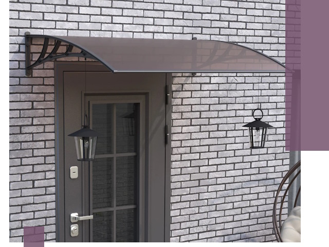 Недорогие козырьки и навесы под ключ в Тольятти