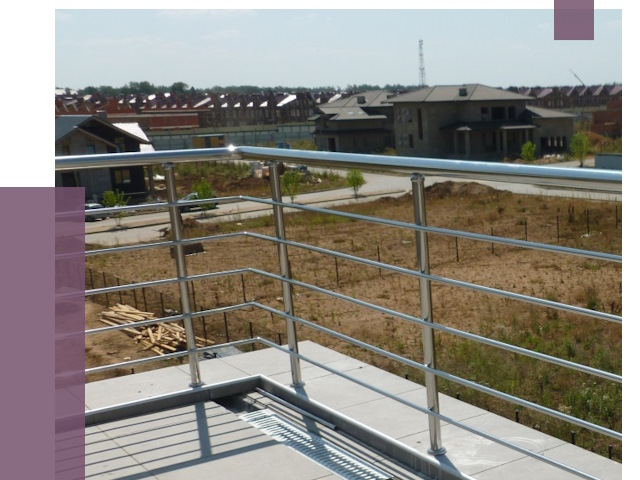 Парапеты из нержавеющей стали в Тольятти от 8067 руб. за м² | ПРОЛЁТ-Тля