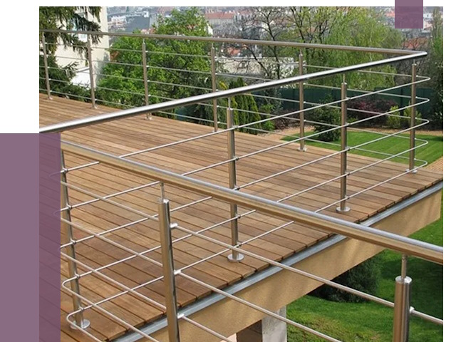 Алюминиевые парапеты в Тольятти под ключ от 7860 руб. 