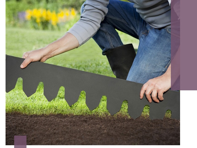 Металлические бордюры для газона в Тольятти — изготовление и монтаж