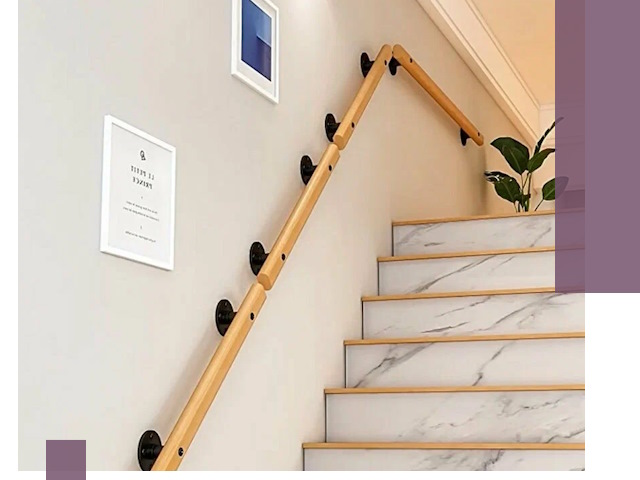 Поручни металлические и деревянные под ключ в Тольятти