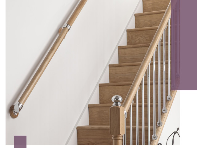 Пристенные поручни из стали и нержавейки под монтаж в Тольятти